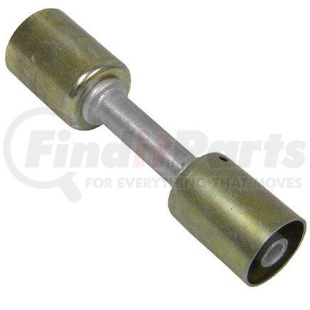 Universal Air Conditioner (UAC) FT6106C A/C Refrigerant Hose Fitting -- Aluminum Straight Beadlock Splicer Fitting