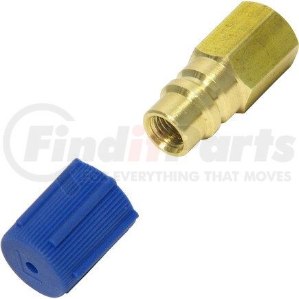 Universal Air Conditioner (UAC) GA5019BC A/C Service Valve Fitting -- Brass Straight Screw-on Service Port Fitting