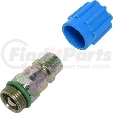 Universal Air Conditioner (UAC) GA5021C A/C Service Valve Fitting -- Steel Straight Screw-on Service Port Fitting