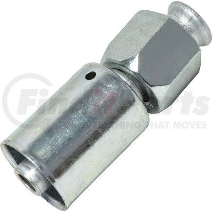 Universal Air Conditioner (UAC) FT0046C A/C Refrigerant Hose Fitting -- Aluminum Straight Female Flare Beadlock Fitting