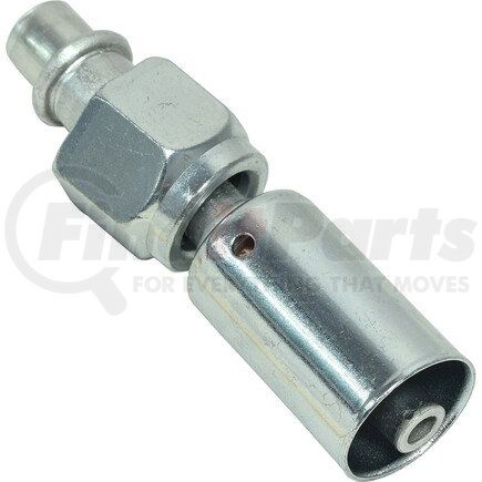 Universal Air Conditioner (UAC) FT0079C A/C Refrigerant Hose Fitting -- Aluminum Straight Female Oring Beadlock Fitting