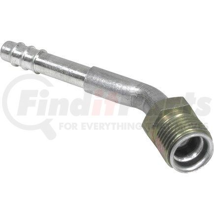 Universal Air Conditioner (UAC) FT0553C A/C Refrigerant Hose Fitting -- Aluminum 45º Male Insert Oring Barb Fitting