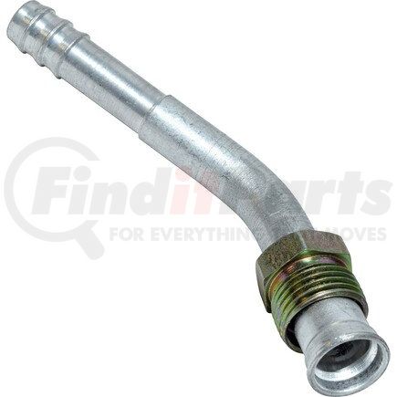Universal Air Conditioner (UAC) FT0554C A/C Refrigerant Hose Fitting -- Aluminum 45º Male Insert Oring Barb Fitting