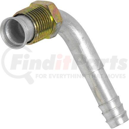 Universal Air Conditioner (UAC) FT0559C A/C Refrigerant Hose Fitting -- Aluminum 90º Male Insert Oring Barb Fitting
