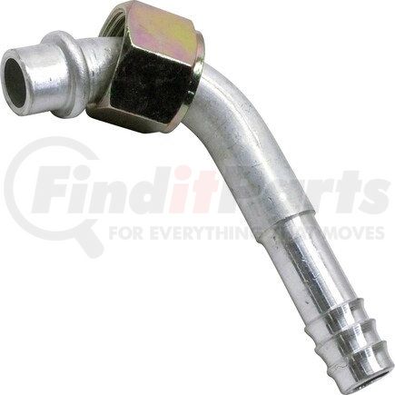 Universal Air Conditioner (UAC) FT0907C A/C Refrigerant Hose Fitting -- Aluminum 90º Female Oring Barb Fitting