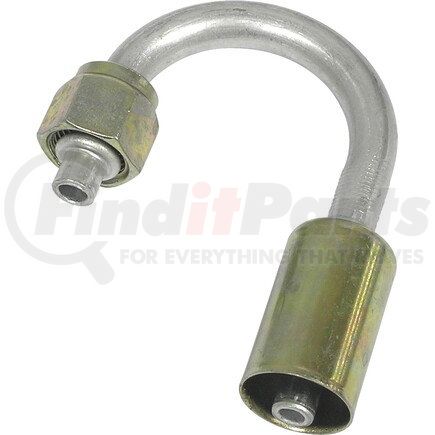 Universal Air Conditioner (UAC) FT0931C A/C Refrigerant Hose Fitting -- Aluminum U-Shape Female Oring Beadlock Fitting