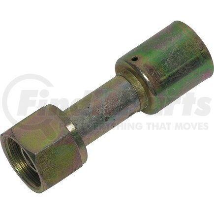 Universal Air Conditioner (UAC) FT1304SBC A/C Refrigerant Hose Fitting -- Steel Straight Female Oring Beadlock Fitting
