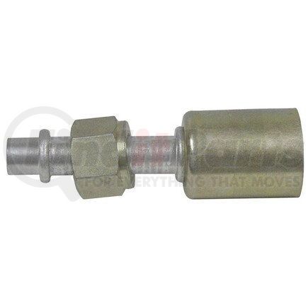 Universal Air Conditioner (UAC) FT1306C A/C Refrigerant Hose Fitting -- Aluminum Straight Female Oring Beadlock Fitting