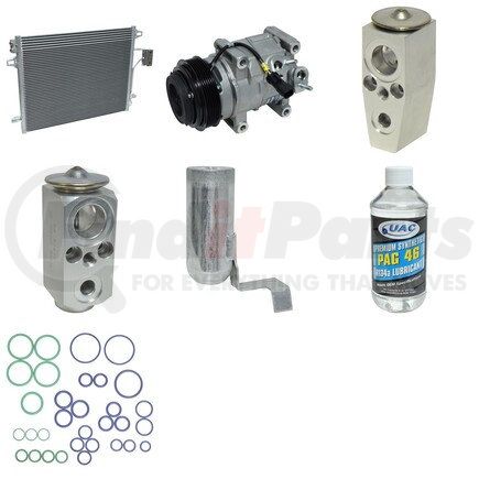 Universal Air Conditioner (UAC) KT6092A A/C Compressor and Condenser Kit - CO30017C/CN3682PFC, with Expansion Valves