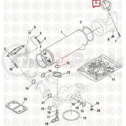 PAI 331372 Water Connector Gasket - Caterpillar Engine 3406E/C15/C16/C18/3400 Series