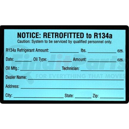 Universal Air Conditioner (UAC) TO0300 A/C Repair Tool -- Labels