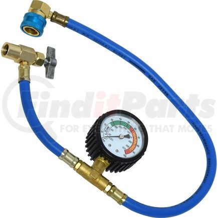 Universal Air Conditioner (UAC) TO11781C A/C Repair Tool -- Brass Refrigerant Can Valve w/ LS Hose and Coupler