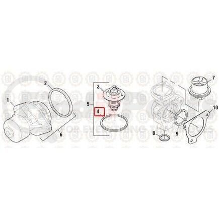 PAI 136095 Engine Coolant Thermostat Housing Seal - Cummins ISB / QSB Series Application