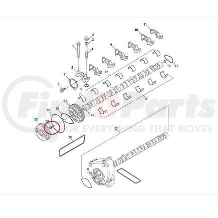 PAI 640031 Screw - M20 x 1.5 x 100, Flanged Hex Head, 10.9, Class