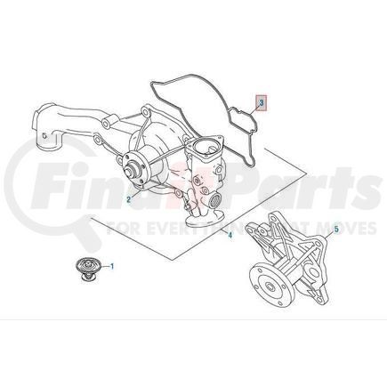 PAI 431302 Engine Water Pump Gasket - Ford Engines Application1993-2003 International 7.3/444 Truck Engines Application