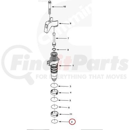 PAI 121312 O-Ring - 0.07 in C/S x 1.239 in ID 1.78 mm C/S x 31.47 mm ID, Viton 75, Green Teflon Coat Series # -026