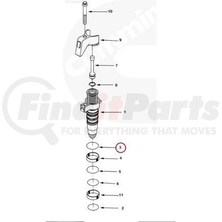 PAI 121336 O-Ring - 0.103 in C/S x 1.362 in ID 2.62 mm C/S x 34.59 mm ID, Vition 75, Series # -126