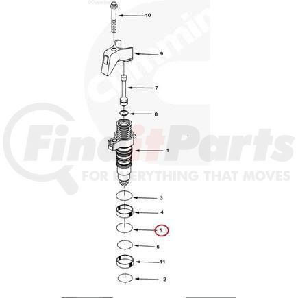 PAI 121314 O-Ring - 0.07 in C/S x 1.364 in ID 1.78 mm C/S x 34.65 mm ID Viton 75, Purple Teflon Coat Series # -028