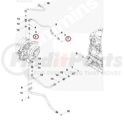 PAI 121289 O-Ring - M12 x 1.5 Fitting Thread 0.366 in ID x 0.087 in Width 9.3 mm x 2.2 mm Buna N (90), Peroxide Cured