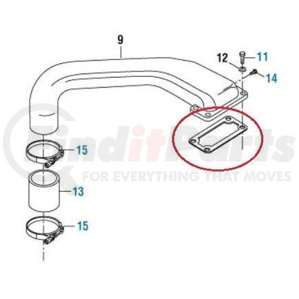 PAI 131319 Intake Connection Gasket - Cummins 855 Series Application