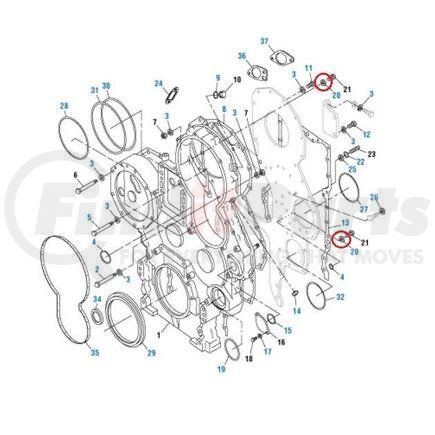 PAI 336054 Washer Seal - for Caterpillar Engine 3406E/C15/C16/C18 Series Application