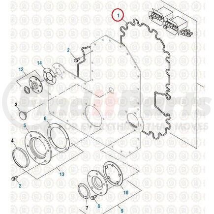 PAI 131592 Cover Gasket - Cummins L10 / M11 / ISM Series Application