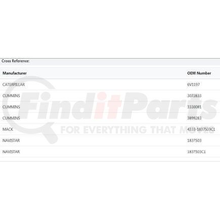 PAI 321265 O-Ring - 0.139 in C/S x 3.859 in ID 3.53 mm C/S x 98.02 mm ID, Viton 75, Series # -241