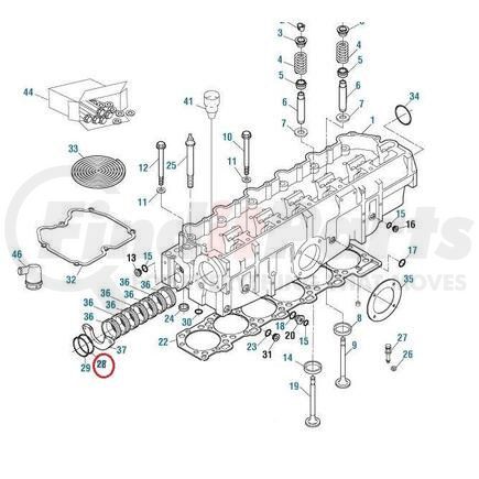 PAI 321267 O-Ring - 0.103 in C/S x 4.987 in ID 2.62 mm C/S x 126.67 mm ID, Viton 75, Series # -159