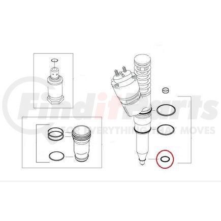 PAI 321282 O-Ring - 0.086 in C/S x 0.377 in ID 2.200 mm C/S x 9.600 mm ID Viton (90)