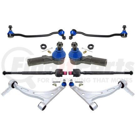 Mevotech MKIT10010 Suspension Kit - Front, 8-Piece Front End Supreme Steering and Suspension