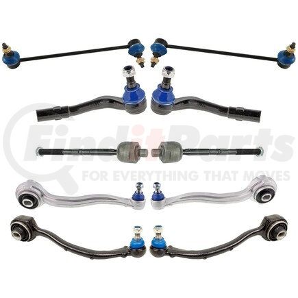 Mevotech MKIT10102 Suspension Kit - Front, 10-Piece Front End Supreme Steering and Suspension
