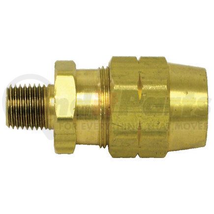 Tectran 105 Air Brake Air Line Fitting - Brass, 3/8 in. I.D Hose, without Spring Guard