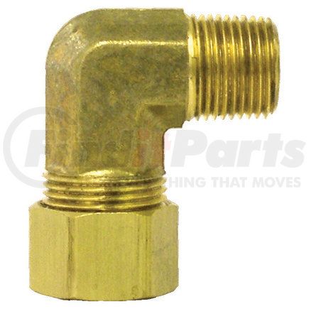 Tectran 69-3A Compression Fitting - Brass, 3/16 - in. Tube, 1/8 - in. Thread, Male Elbow