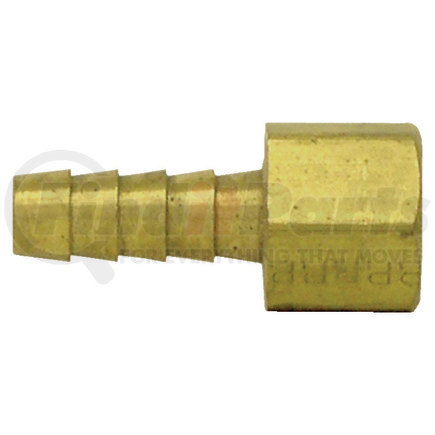 Tectran 126-6B Air Tool Hose Barb - Brass, 3/8 in. I.D, 1/4 in. Thread, Barb to Female Pipe