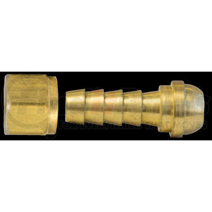 Tectran 130-4B Air Tool Hose Barb - Brass, 1/4 in. Tube O.D, 1/4 in. Pipe Thread