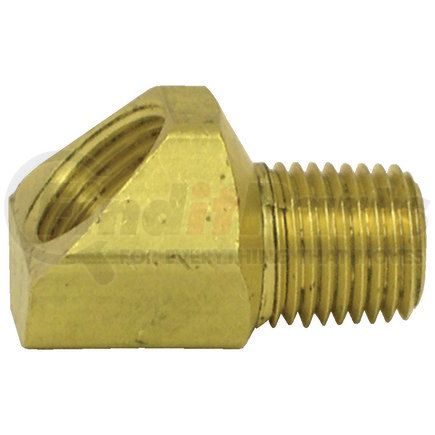 Tectran 154-3A Inverted Flare Fitting - Brass, 45 deg. Elbow, 3/16 in. Tube, 1/8 in. Thread