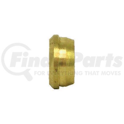 Tectran 260-4 Compression Fitting Sleeve - Brass, 1/4 inches Tube Size, In-Line