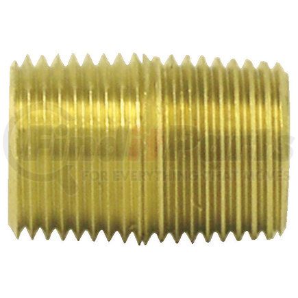 Tectran 112-B Air Brake Pipe Nipple - Brass, 1/4 inches Pipe Thread, Closed Type