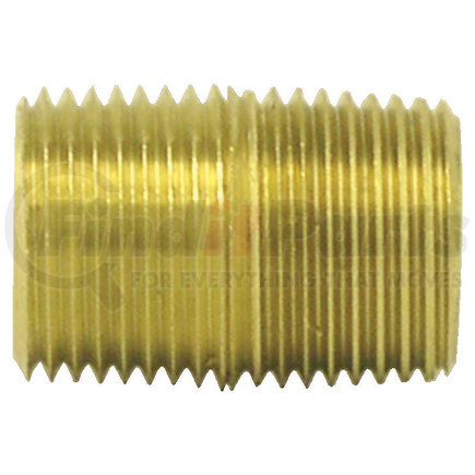 Tectran 112-C Air Brake Pipe Nipple - Brass, 3/8 inches Pipe Thread, Closed Type