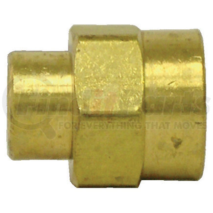 Tectran 119-BA Air Brake Reduction Coupling - Brass, 1/4 in. Pipe Thread A, 1/8 in. Pipe Thread B