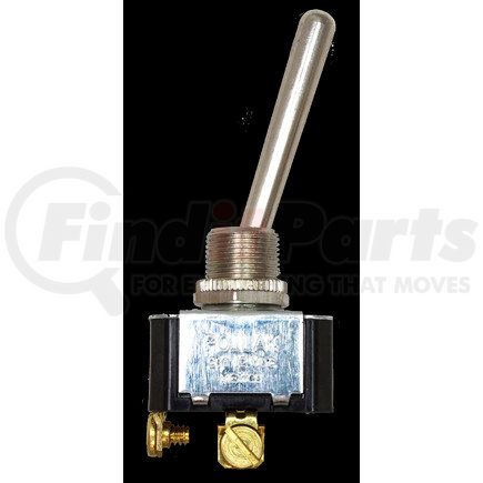 Tectran 19-1404 Toggle Switch - 12V, 20 AMP, ON-Momentary-OFF, 2 Screw, Chrome Knob, S.P.S.T