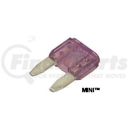 Tectran 88-0038 Multi-Purpose Fuse - Mini Fast Acting Blade, Clear, Rated for 32 VDC