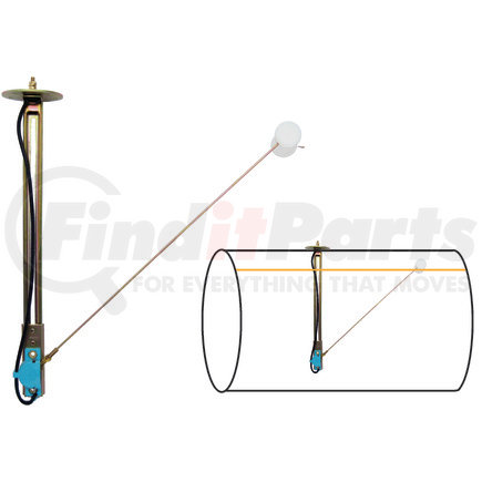 Tectran 95-3121 Sender Fuel Level 0-90 Ac