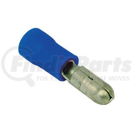 Tectran TBSP156 Male Bullet Connector - Blue, 16-14 Wire Gauge, Vinyl, 0.156 in. diameter