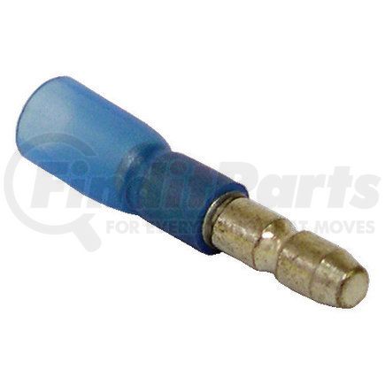 Tectran TBSP156ST Male Bullet Connector - Blue, 16-14 Wire Gauge, Heat Shrink, 0.156 in. dia.