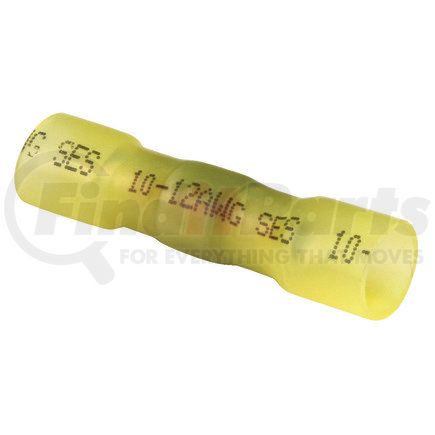 Tectran TYBSC Butt Connector - Yellow, 12-10 Wire Gauge, Crimp, Solder and Shrink
