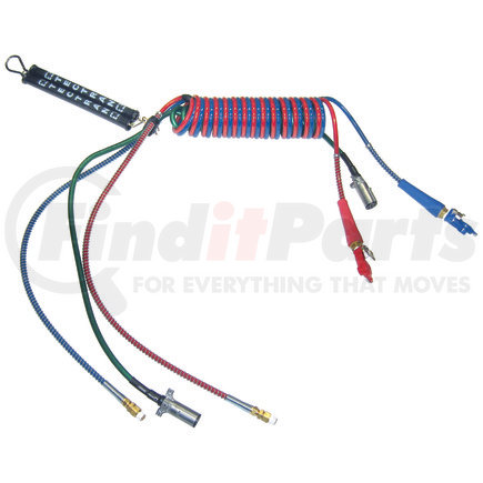 Tectran LK-MAG15T Air Brake Hose and Power Cable Assembly - 15 ft., for Tender Kit and Slider