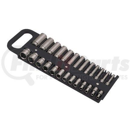Lisle 40130 1/4” Magnetic Socket Holder, Black