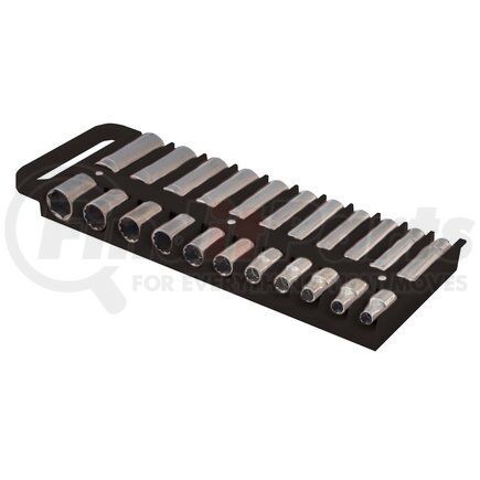 Lisle 40990 Large Magnetic 1/2” Socket Tray - Black