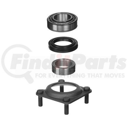 Crown D35WJABK Axle Shaft Bearing Kit; Rear; Incl. Ring/Oil Seal/Bearing/Retainer; For Use w/Dana 35 And Dana 44;